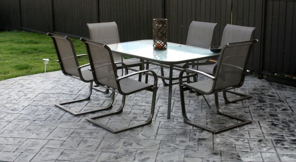 Backyard Concrete Stamping in Anacortes